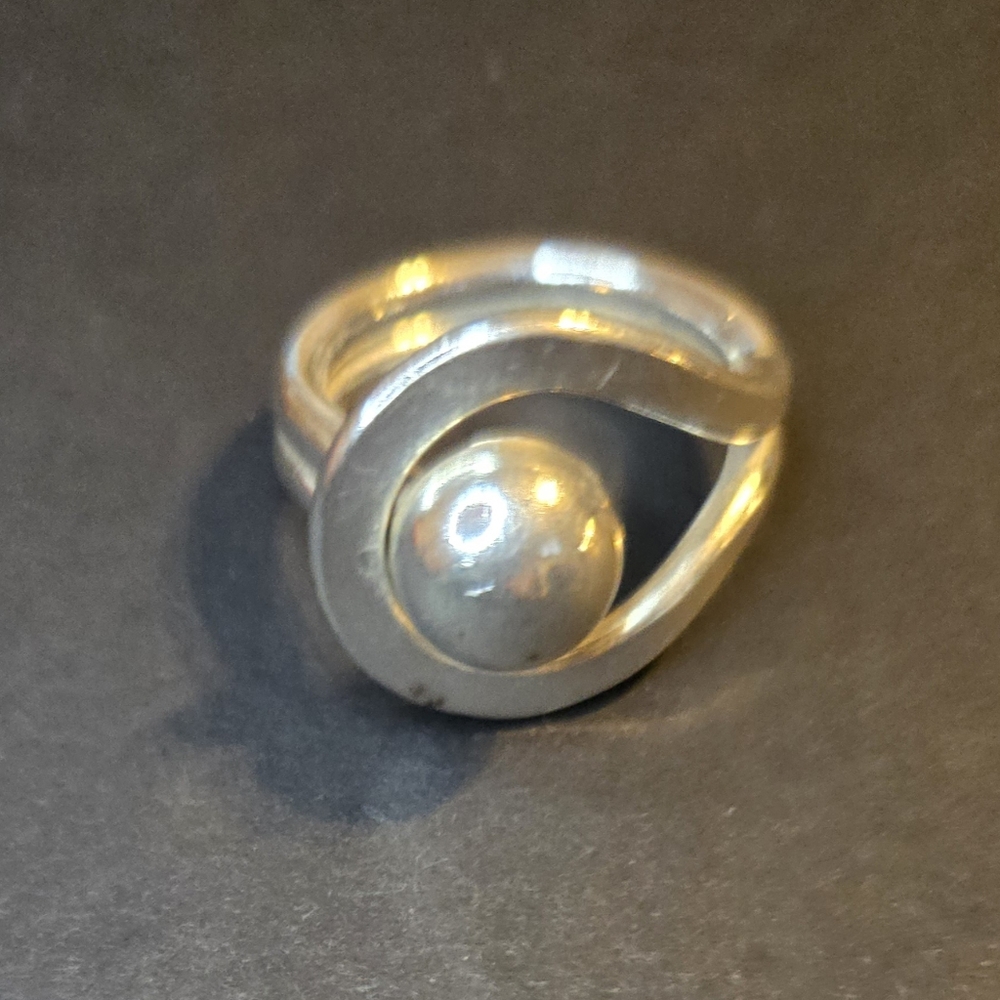 Sterling silver, .925, size 11 ring
